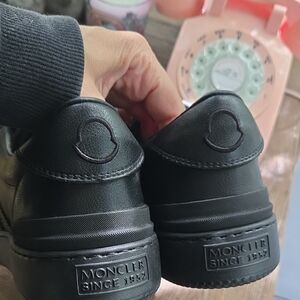 Moncler Black Leather Shoes